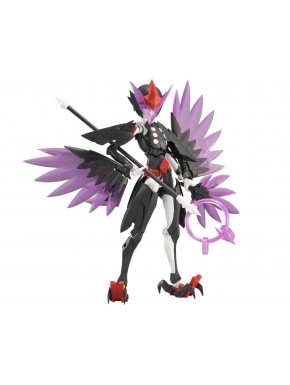 Zekuu model kit from Megalomaria with purple wings and black armor
