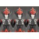 Kit de maquete Zekuu da Megalomaria com asas roxas e armadura preta