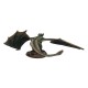 Figura de Rhaegal de Juego de Tronos de resina verde 41 cm