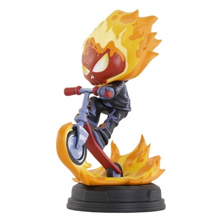 Estatua animada de Ghost Rider de Marvel de 11 cm en poliresina