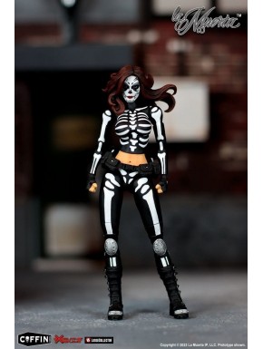 Figura articulada La Muerta con traje de esqueleto
