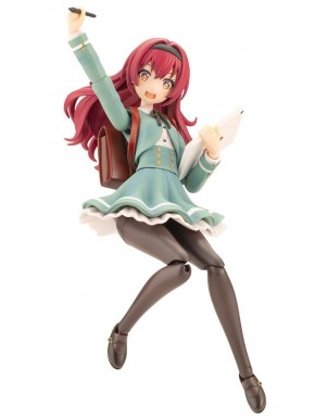 Emma Koishikawa model kit in bluish-green school uniform