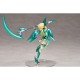 Estátua PVC Kirika Akatsuki de 24 cm em pose de combate