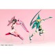 Estátua PVC Kirika Akatsuki de 24 cm em pose de combate