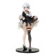 Estatua de idol virtual con vestido negro y detalles dorados