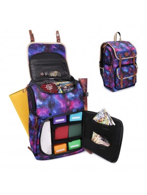 Mochila Enhance TCG Galaxy con diseño estelar y espacio para cartas