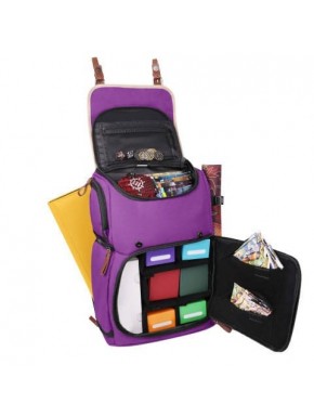 Mochila morada Enhance TCG para cartas de juego