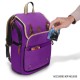 Mochila roxa Enhance TCG para cartas colecionáveis