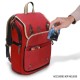 Mochila vermelha para cartas TCG, modelo Enhance TCG Designer Edition