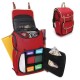 Mochila vermelha para cartas TCG, modelo Enhance TCG Designer Edition