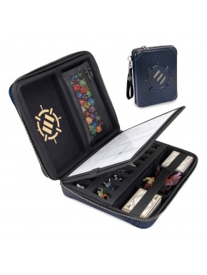 Estuche organizador RPG azul Enhance con compartimentos