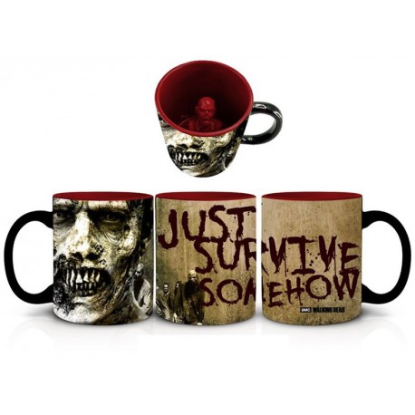 Taza 3D Gigante Walking Dead Just Survive