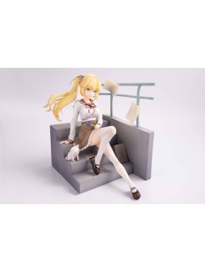 Figura PVC Tricolour Lovestory con gatito y escalera