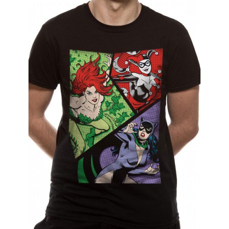 Camiseta Chica DC Comics Villanas