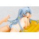 Estatua de Shishigaya Tohka en colchón inflable amarillo