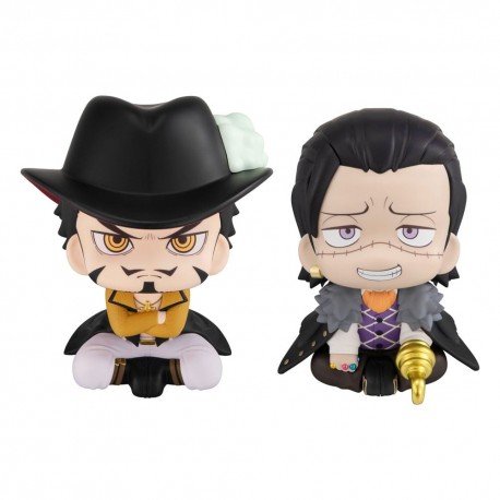 Estatuas de PVC Dracule Mihawk y Crocodile de One Piece