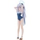 Estátua de Miyako em maiô azul PVC 24 cm