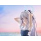 Estátua de Miyako em maiô azul PVC 24 cm