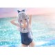 Estátua de Miyako em maiô azul PVC 24 cm