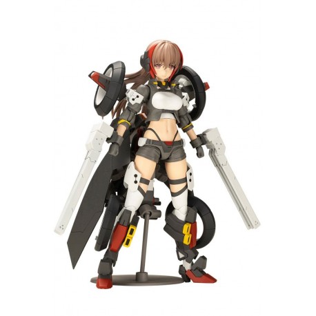 Frame Arms Girl Wilber Nine 16 cm avec détails rouges et noirs.
