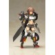 Frame Arms Girl Wilber Nine 16 cm avec détails rouges et noirs.
