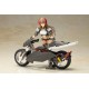 Frame Arms Girl Wilber Nine 16 cm avec détails rouges et noirs.