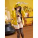 Estatua PVC Hinata Sakura con chaqueta amarilla y orejas de conejo