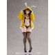 Estatua PVC Hinata Sakura con chaqueta amarilla y orejas de conejo