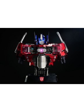 Figura busto Optimus Prime Transformers con luces LED