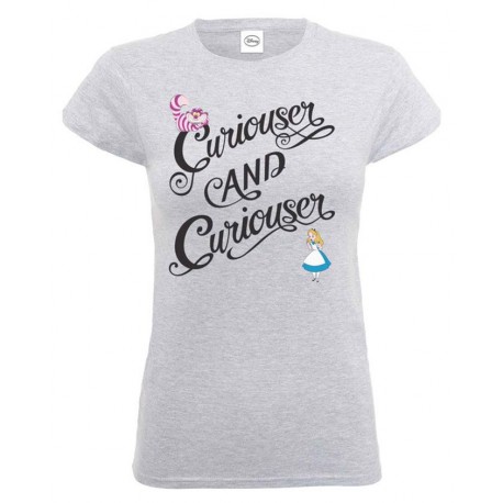 T-Shirt Girl Disney Alice, Curioser & Curioser