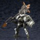 Maquete Hexa Gear Wolfzerker de Kotobukiya em verde e branco.
