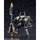 Maquete Hexa Gear Wolfzerker de Kotobukiya em verde e branco.