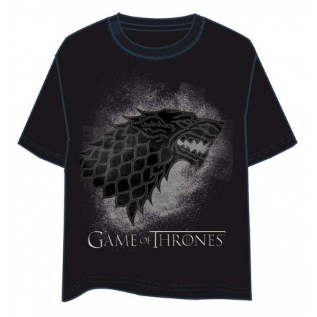 Camiseta Juego de Tronos Stark Black