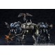 Maquete Hexa Gear Wolfzerker de Kotobukiya em verde e branco.