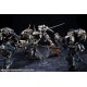 Maquete Hexa Gear Wolfzerker de Kotobukiya em verde e branco.