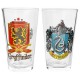 Set Vasos Grandes cristal Harry Potter Gryffindor y Slytherin