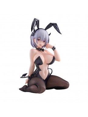 Estatua Bunny Girl Lume en traje negro con orejas de conejo