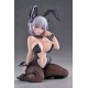 Statue Bunny Girl Lume en tenue noire avec oreilles de lapin