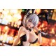 Statue Bunny Girl Lume en tenue noire avec oreilles de lapin