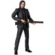 Figura articulada de John Wick em terno preto com armas
