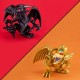 Estatuas de Yu-Gi-Oh! Red Eyes Black Dragon y The Winged Dragon of Ra