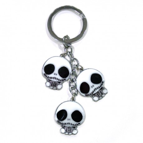 Key ring faces of Jack Skellington