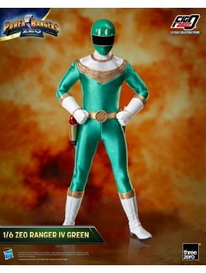 Figura Power Rangers Zeo Ranger IV Green con accesorios