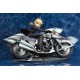Estátua Saber Fate/Zero com moto, escala 1/8, em ação