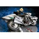 Estátua Saber Fate/Zero com moto, escala 1/8, em ação