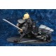 Estátua Saber Fate/Zero com moto, escala 1/8, em ação