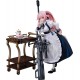 Estatua Girl's Frontline NTW-20 Aristocrat Experience con vestido de sirvienta y carrito de té.