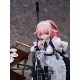 Estatua Girl's Frontline NTW-20 Aristocrat Experience con vestido de sirvienta y carrito de té.