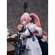Estatua Girl's Frontline NTW-20 Aristocrat Experience con vestido de sirvienta y carrito de té.
