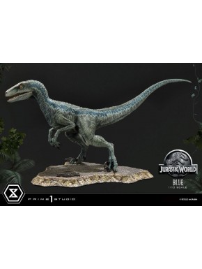 Estatua Blue Jurassic World boca abierta 1/10